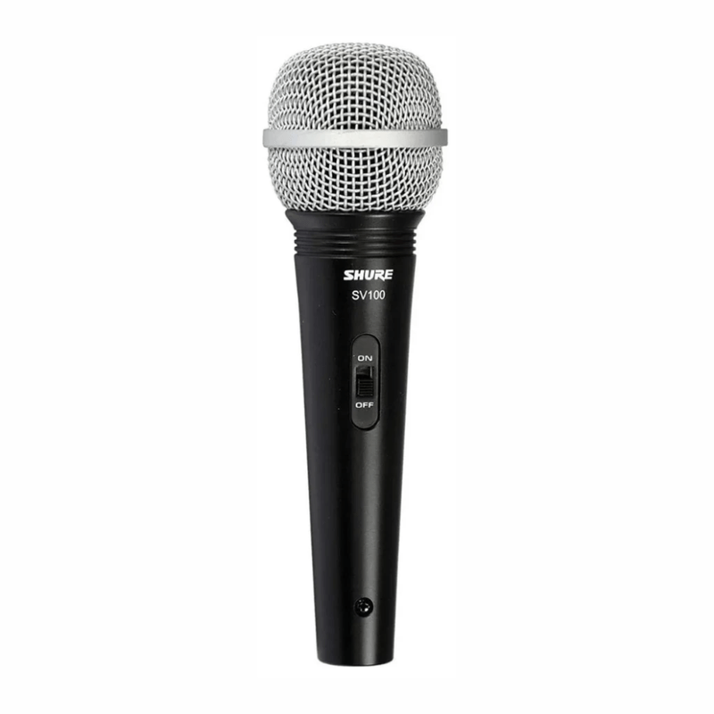 Micrófono Shure SV100 cardioide XLR 50 Hz-15 kHz negro frontal