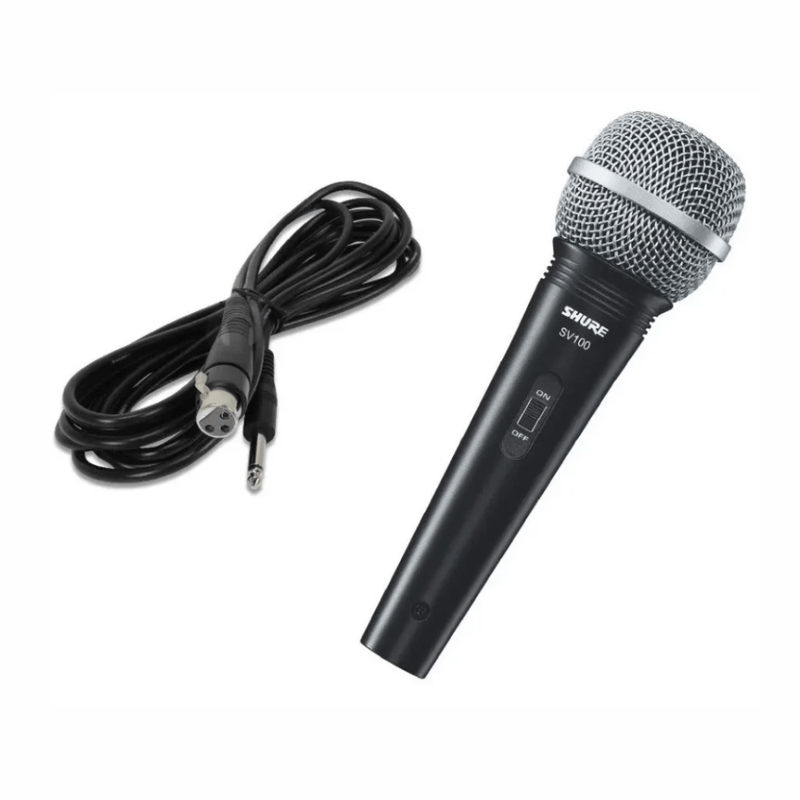 Micrófono Shure SV100 cardioide XLR 50 Hz-15 kHz negro cable de 4.57 m