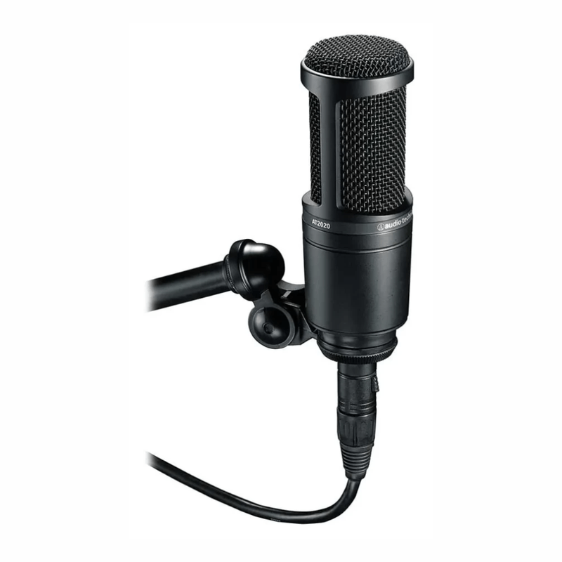 Micrófono Audio-Technica AT2020 cardioide XLR negro formato de estudio