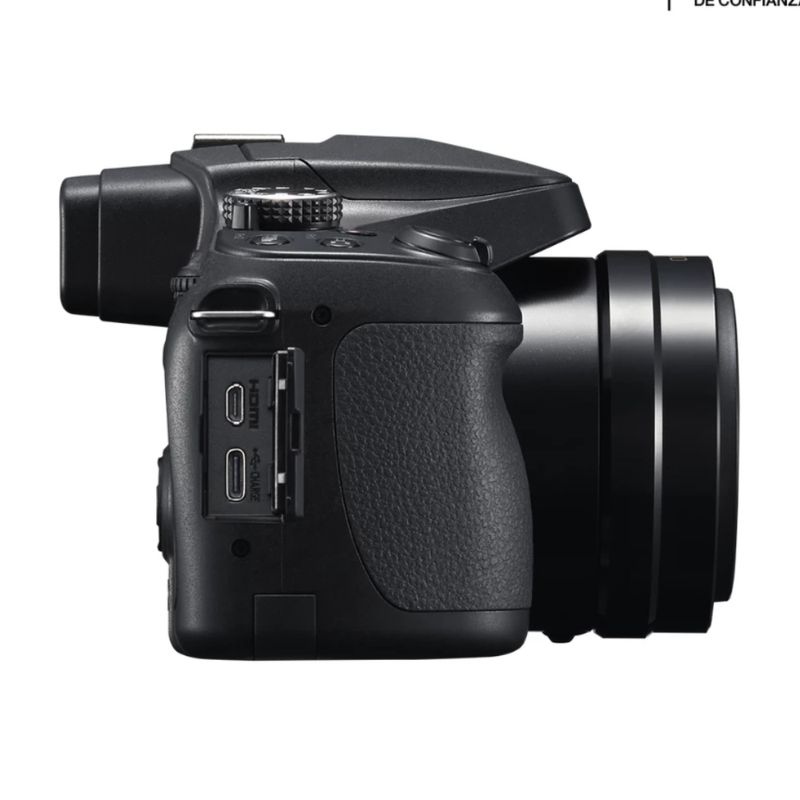 Cámara Panasonic Lumix DC-FZ80D 18.1MP grabación 4K 60x lateral