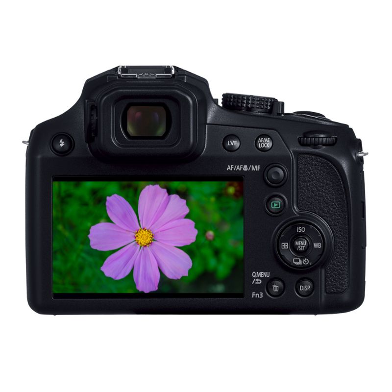Cámara Panasonic Lumix DC-FZ80D 18.1MP grabación 4K 60x dorsal