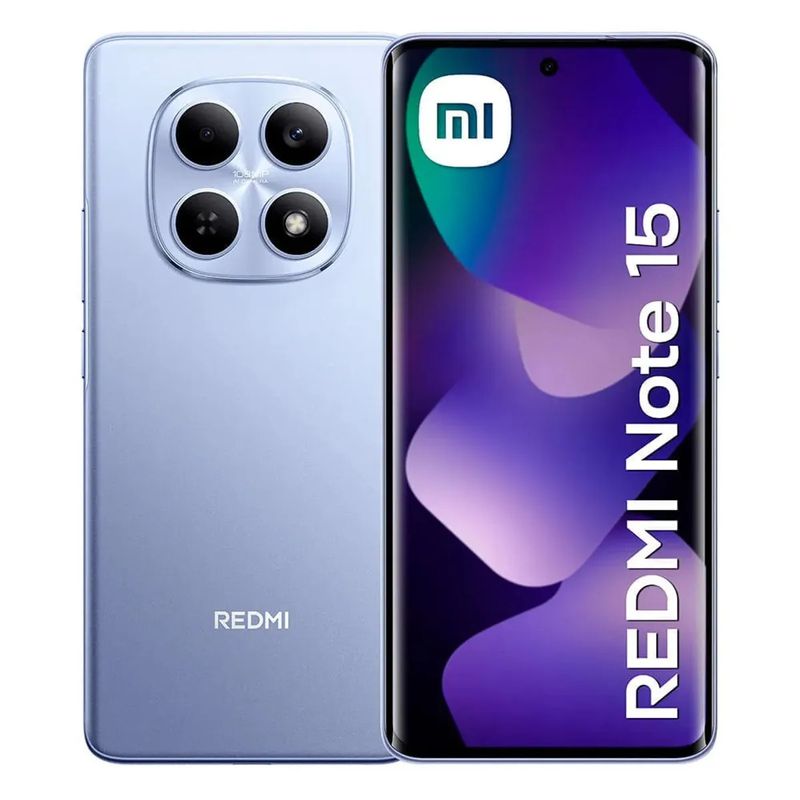 Xiaomi Redmi Note 15 4G 128GB 6GB RAM morado frontal completo