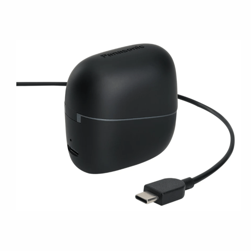 Audífonos Panasonic RB-F10DE-K negro cable de carga