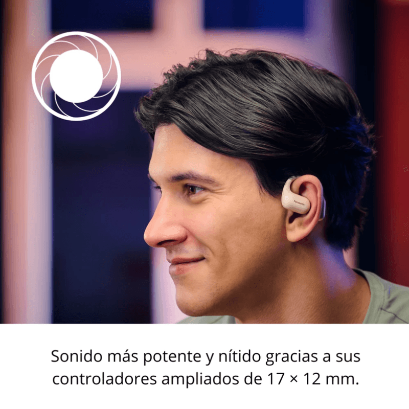Audífonos Panasonic RB-F10DE-K beige sonido potente