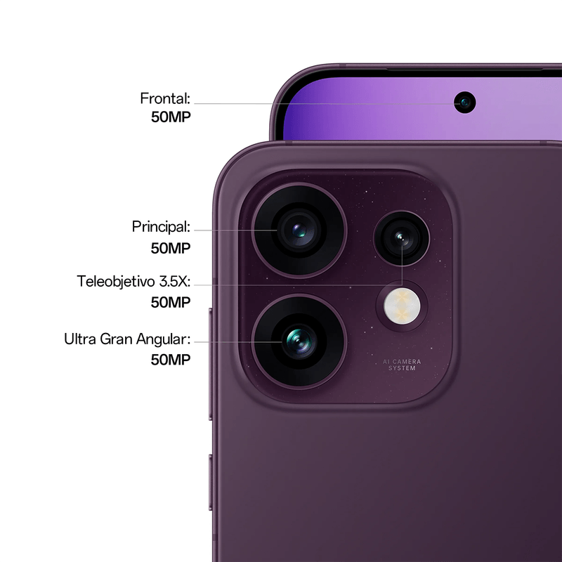 Oppo Reno16 5G 256GB AMOLED 6.32 cámara 50MP vino dorsal cámara