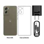 Celular Motorola G06 256GB 4GB RAM 50MP LCD 6.88 coffe contenido de caja