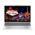 Laptop HP 15-fd2369la Core Ultra 5 24GB 512GB táctil plateado frontal