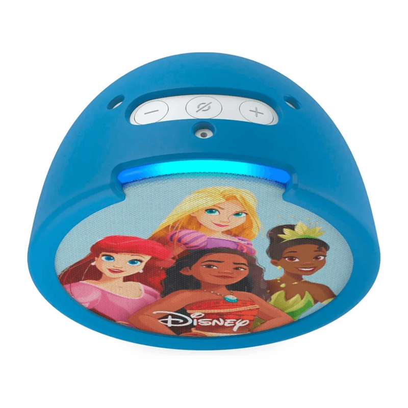 Parlante Amazon Echo Pop Kids Disney Alexa Bluetooth celeste controles