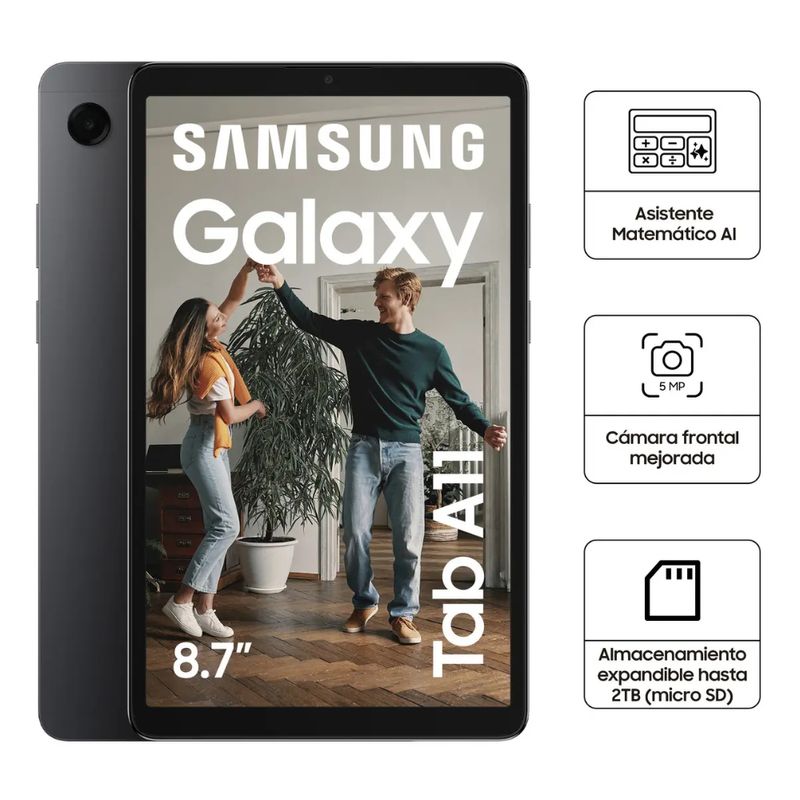 Tablet Samsung Galaxy Tab A11 64GB Wi-Fi Gris especificaciones