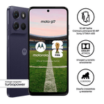 Motorola G17 5G 128GB 4GB RAM 108MP arándano detalles
