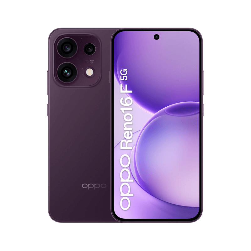 Oppo Reno16 F 5G 256GB AMOLED 6.57 50MP vino frontal