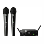Pack 2 micrófonos AKG WMS40 Mini Dual negro frontal