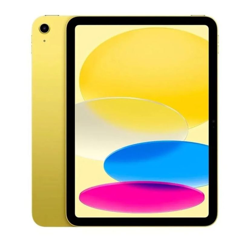 iPad Apple A16 Wi-Fi 11 pulgadas 128GB amarillo frontal y dorsal