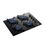 Combo Electrolux KE4GR + DE6SB 60 cm gas campana frontal oblicuo