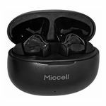 Audífonos Miccell BH204 TWS Bluetooth 5.4 30 h negro estuche de carga