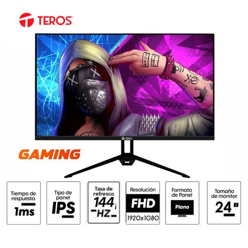 PC Gamer Ryzen 7 5700G 16GB SSD 1TB monitor 24" pantalla