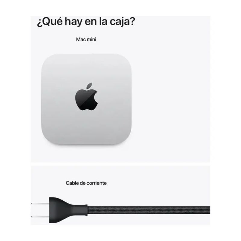 Apple Mac mini M4 16GB RAM 512GB SSD gris caja