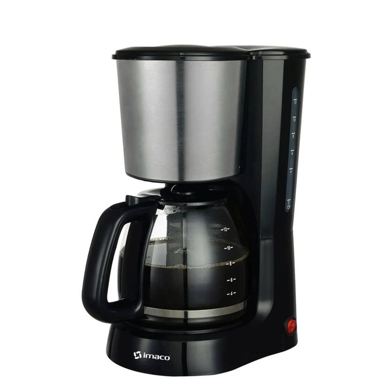 Cafetera Imaco CM1290 6 tazas goteo negro frontal