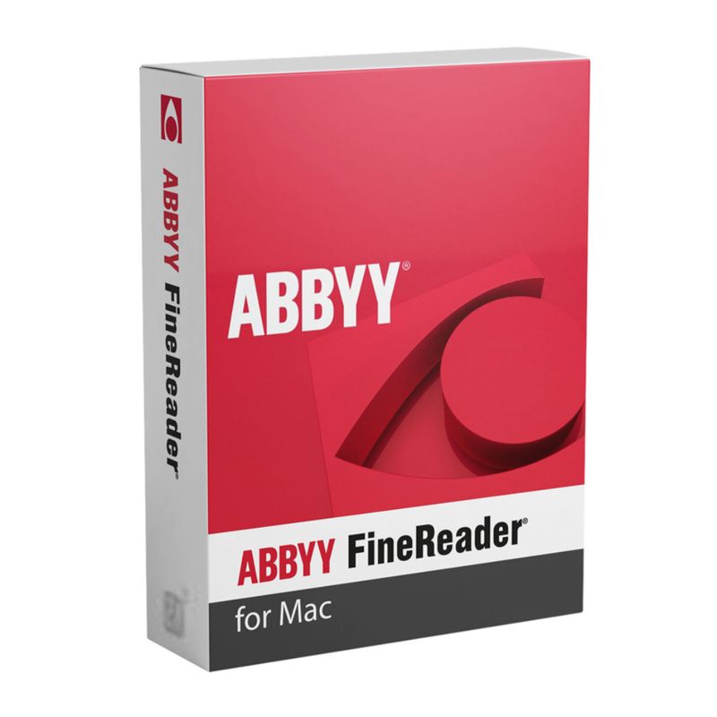 Licencia ABBYY FineReader PDF para Mac 1 dispositivo 1 año frontal oblicuo