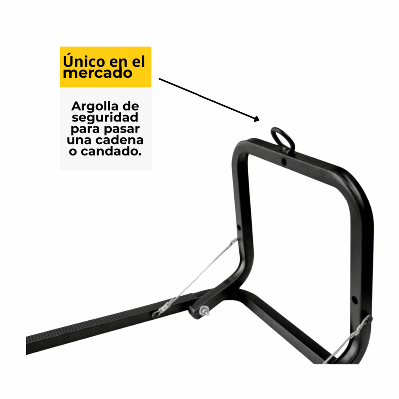 Rack IMSARACKS RB02 plegable 60 kg negro argolla de seguridad