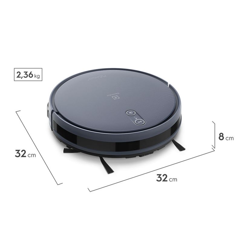 Aspiradora robot Electrolux ERB44 3 en 1 Wi-Fi HEPA medidas