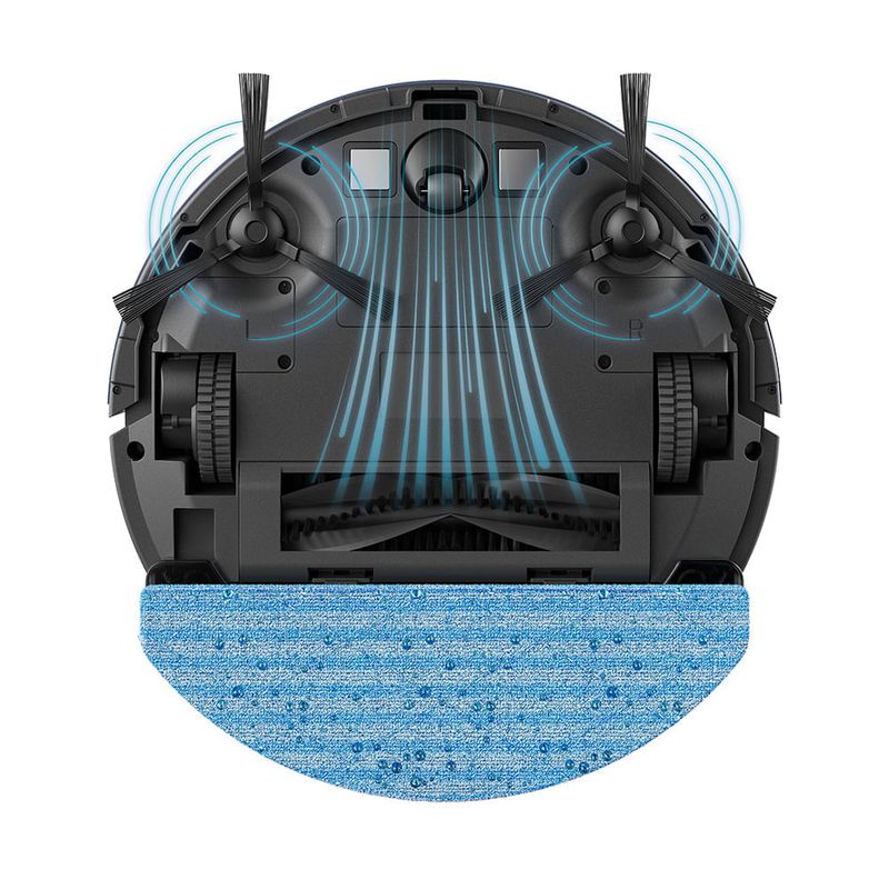 Aspiradora robot Electrolux ERB44 3 en 1 Wi-Fi HEPA interior