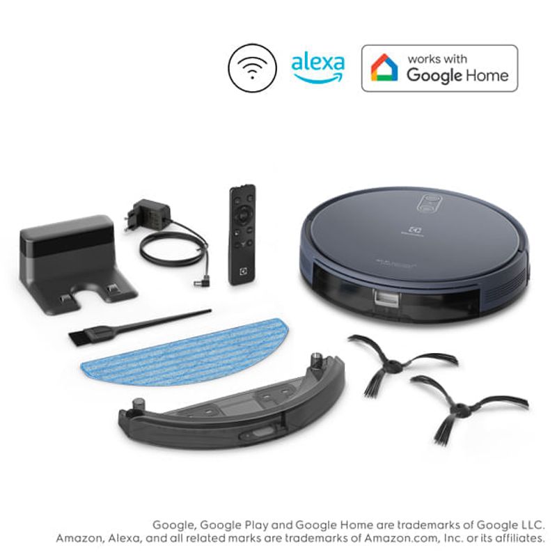 Aspiradora robot Electrolux ERB44 3 en 1 Wi-Fi HEPA espacio empaque