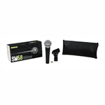 Micrófono Shure SM58-LC cardioide XLR negro contenido de caja