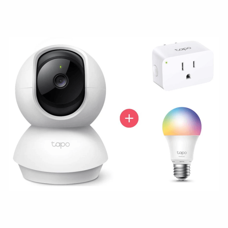 Kit TP-Link Tapo C200, L530E, P105 cámara 1080p Wi-Fi frontal