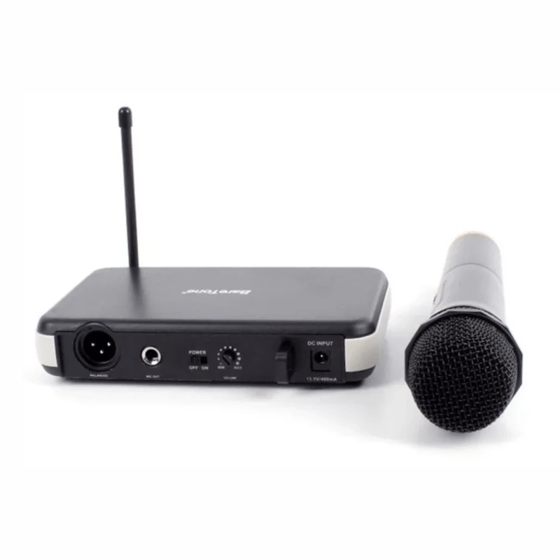 Micrófono Baretone WM-1801 UHF cardioide 60 m negro frontal