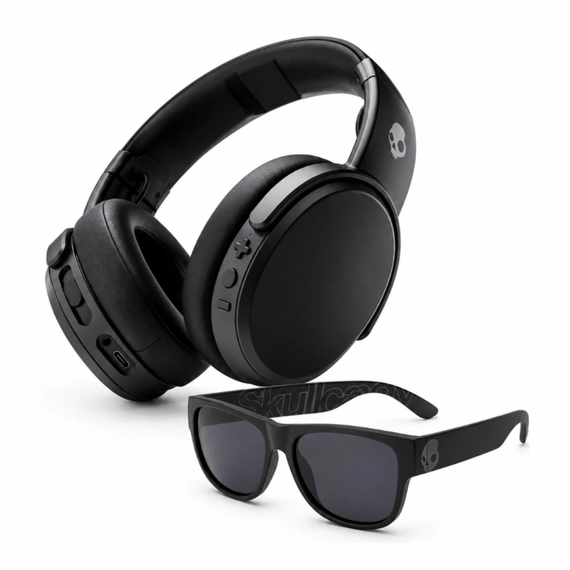 Audífonos Skullcandy Crusher Wireless 50 h y lentes Bold