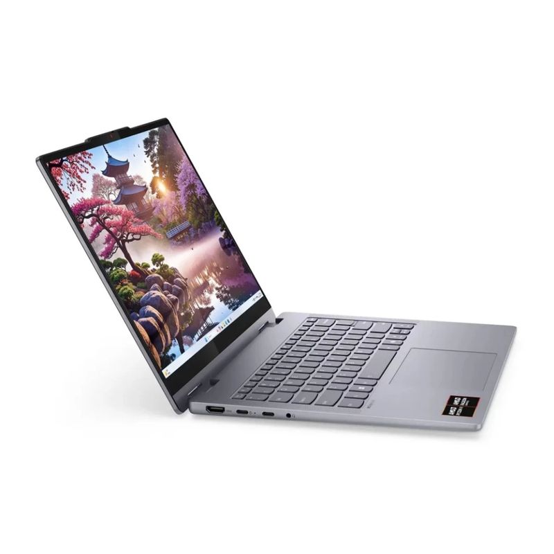 Laptop Lenovo IdeaPad 14AKP10 Ryzen AI 7 512GB SSD gris frontal oblicuo