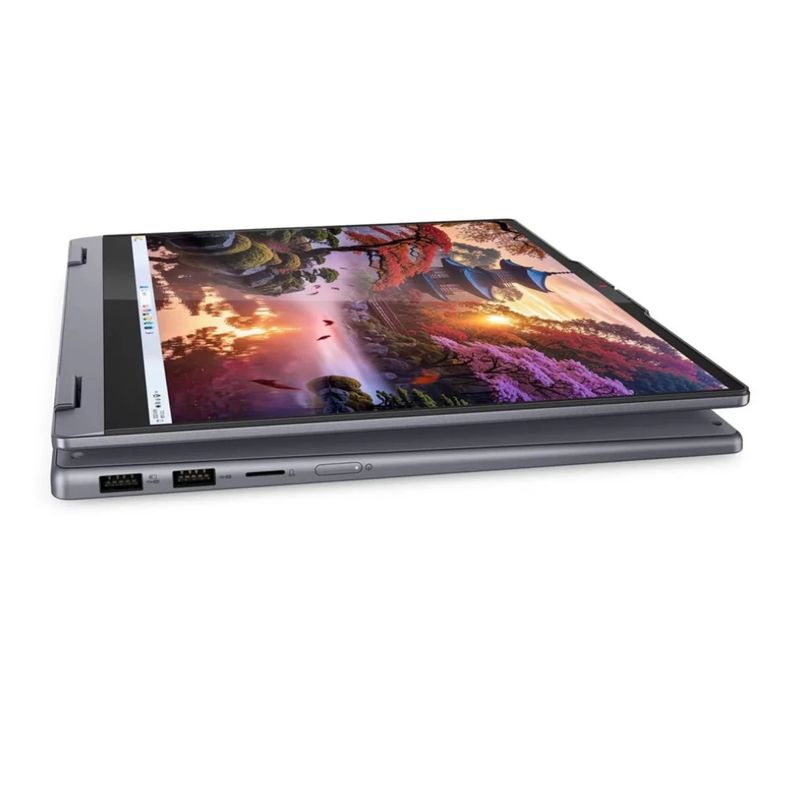 Laptop Lenovo IdeaPad 14AKP10 Ryzen AI 7 512GB SSD gris frontal lateral