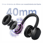 Audífonos Redmi Headphones Neo ANC 72 h Hi-Res negro driver 40 mm