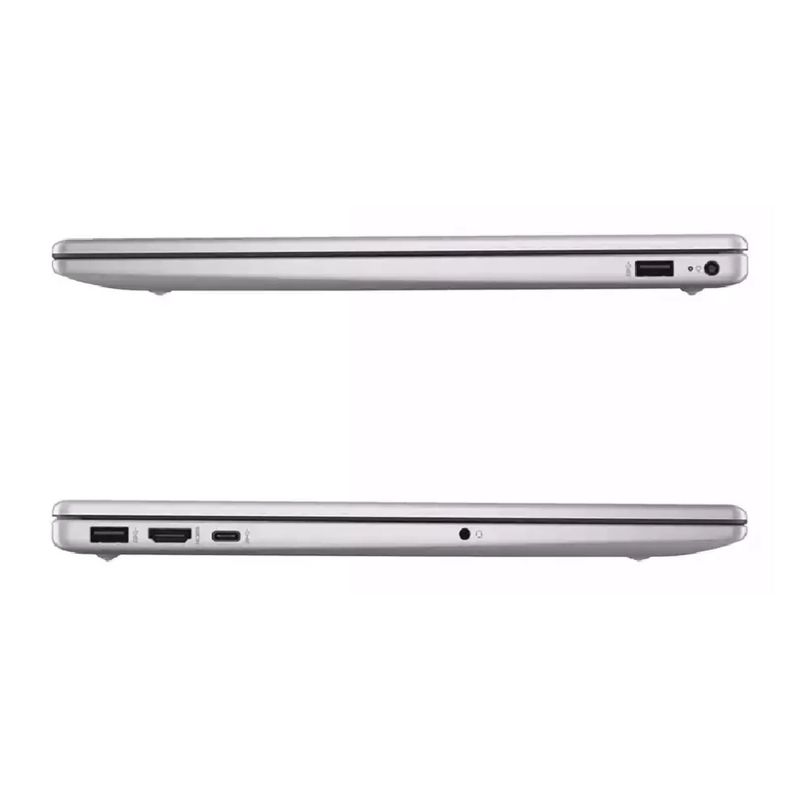 Laptop HP 15-fc0025wm Ryzen 5 1TB SSD táctil plateado lateral