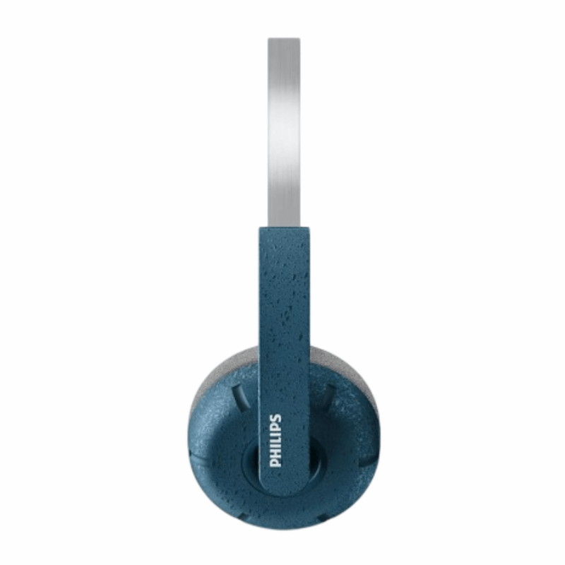 Audífonos Philips TAH2000TL Bluetooth 5.4 on ear 26 h azul lateral