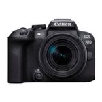 Cámara mirroless Canon EOS R10 24.2MP + lente 18-150mm vista frontal