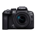 Cámara mirroless Canon EOS R10 24.2MP + lente 18-150mm negro vista frontal