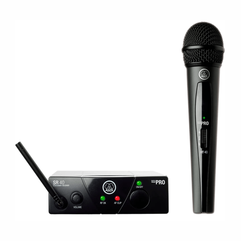 Micrófono inalámbrico Baretone WM-6501 UHF cardioide negro frontal