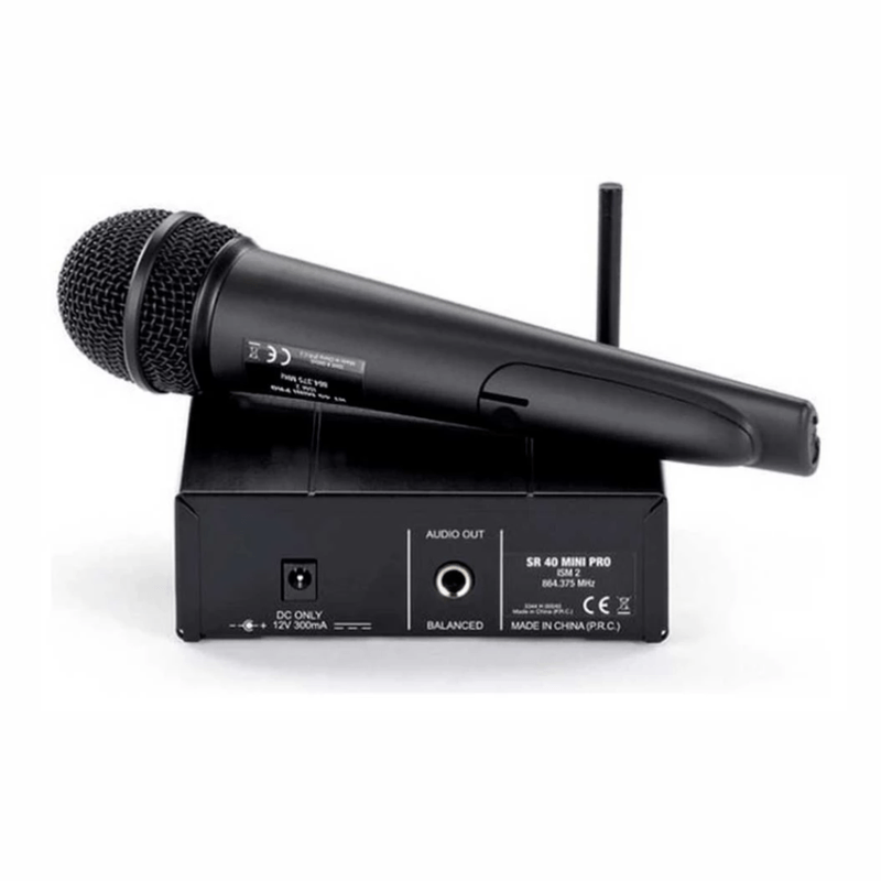 Micrófono inalámbrico Baretone WM-6501 UHF cardioide negro micrófono de mano