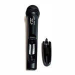 Micrófono inalámbrico Baretone WM-6501 UHF cardioide negro receptor inalámbrico