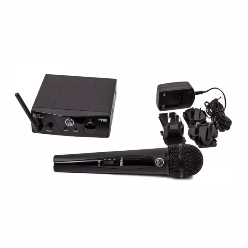 Micrófono inalámbrico Baretone WM-6501 UHF cardioide negro contenido de caja