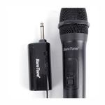 Micrófono inalámbrico Baretone WM-6501 UHF cardioide negro receptor inalámbrico