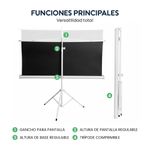 Ecran Evox Portátil 120” con Trípode 16:9 Blanco funciones