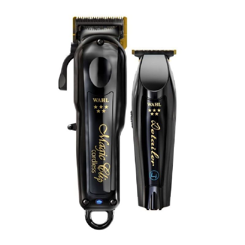 Combo Wahl Professional Magic Clip + Detailer Li Black Gold frontal
