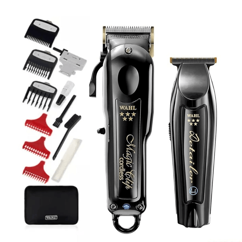 Combo Wahl Professional Magic Clip + Detailer Li Black Gold contenido
