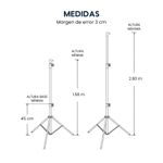 Ecran Evox Portátil 100” con Trípode 16:9 blanco trípode
