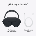 AirPods Max cancelación de ruido 20 h medianoche contenido de caja