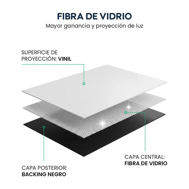 Ecran Evox 120” Fibra de Vidrio Trípode 4:3 blanco fibra de vidrio