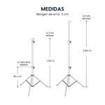 Ecran Evox 120” Fibra de Vidrio Trípode 4:3 blanco trípode